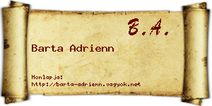 Barta Adrienn névjegykártya