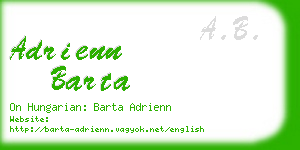 adrienn barta business card